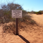 Hinweisschild im Francois Peron National Park